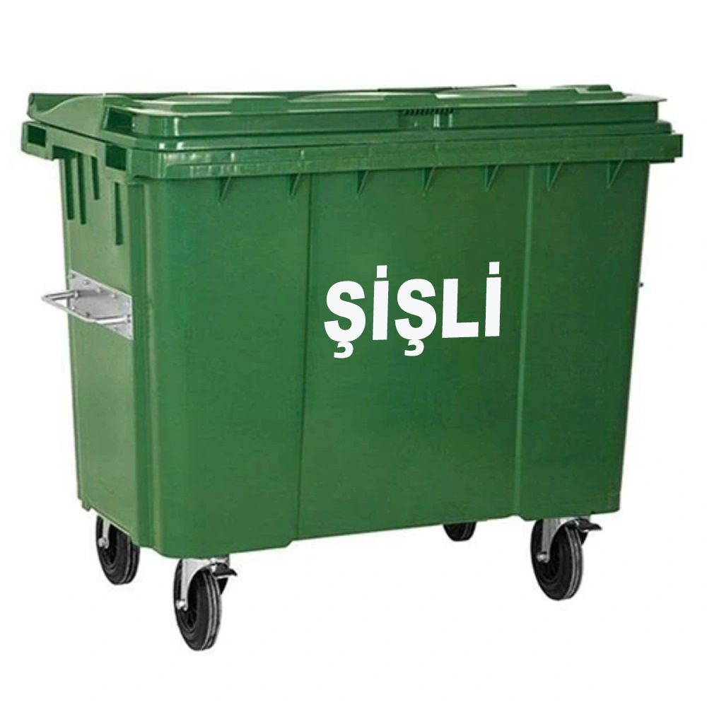 Şişli 1100 Litre Plastik Çöp Konteyneri