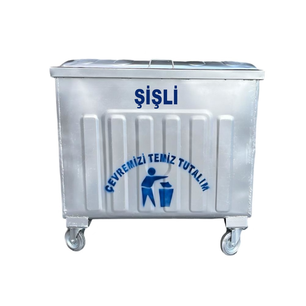 Şişli 800 Litre Metal Çöp Konteyneri